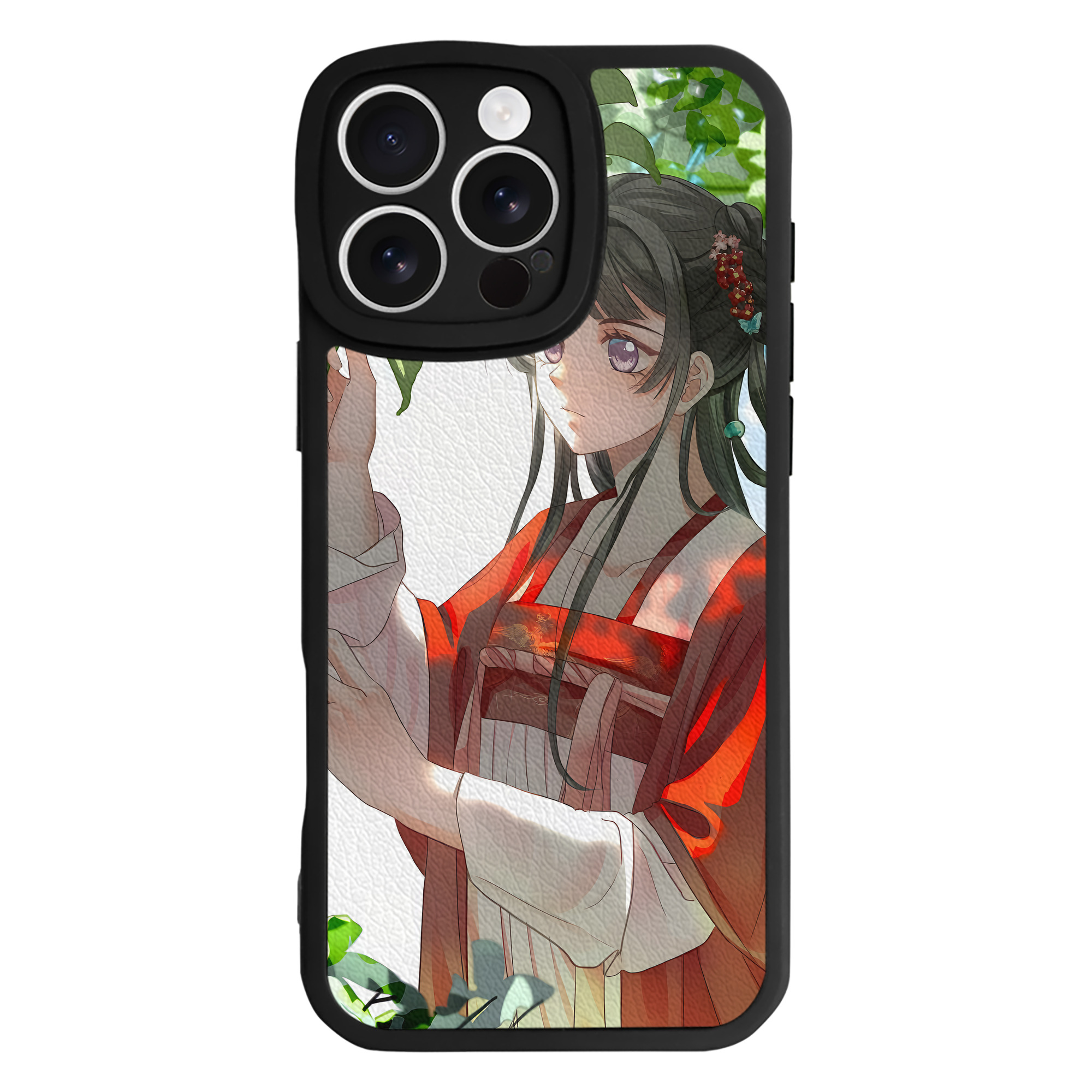 （画像用） 薬屋のひとりごと The Apothecary Diaries 【iPhone 16シリーズ対応】シリコンスマホケース（レザー調） 材質：シリコン